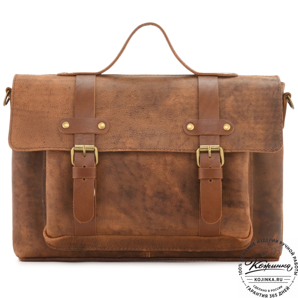 Кожаный портфель "Честер" (коричневый винтаж)